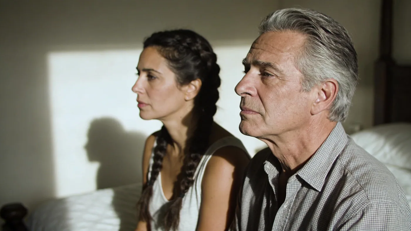 Close-up of tense jaw and neck showing what suppressing emotions does to your body over time — emotional release