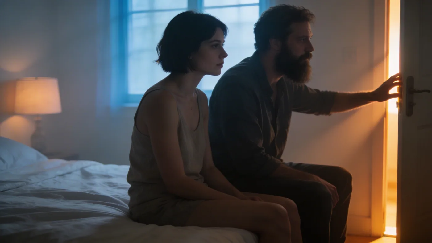 Hesitant hand reaching toward a partially open door with warm light streaming through the gap showin Hesitant hand reaching toward a partially open door with warm light streaming through the gap showing fear of being real — why do i hate myself real reason