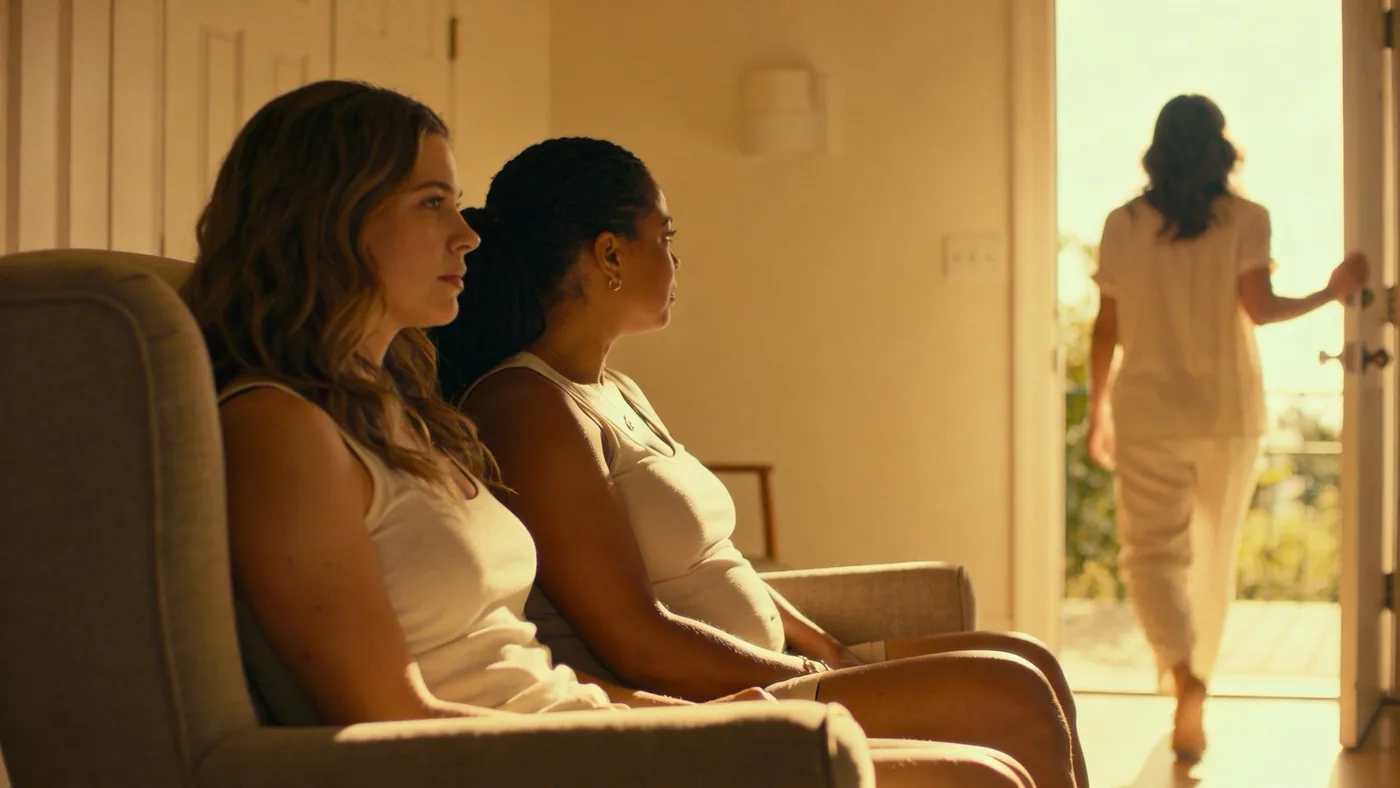 Man stepping through doorway into sunlight shifting from mind debate to listening to body — signs your ego is blocking intuition