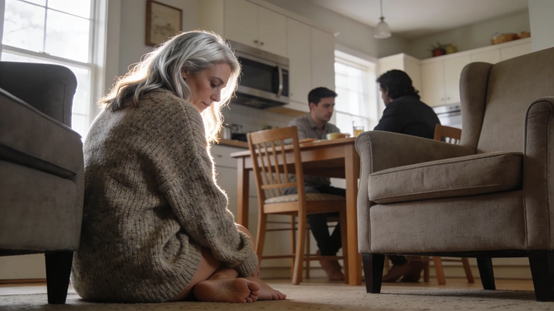 Two coffee mugs on kitchen table showing disconnect in relationship, feeling lonely despite shared space