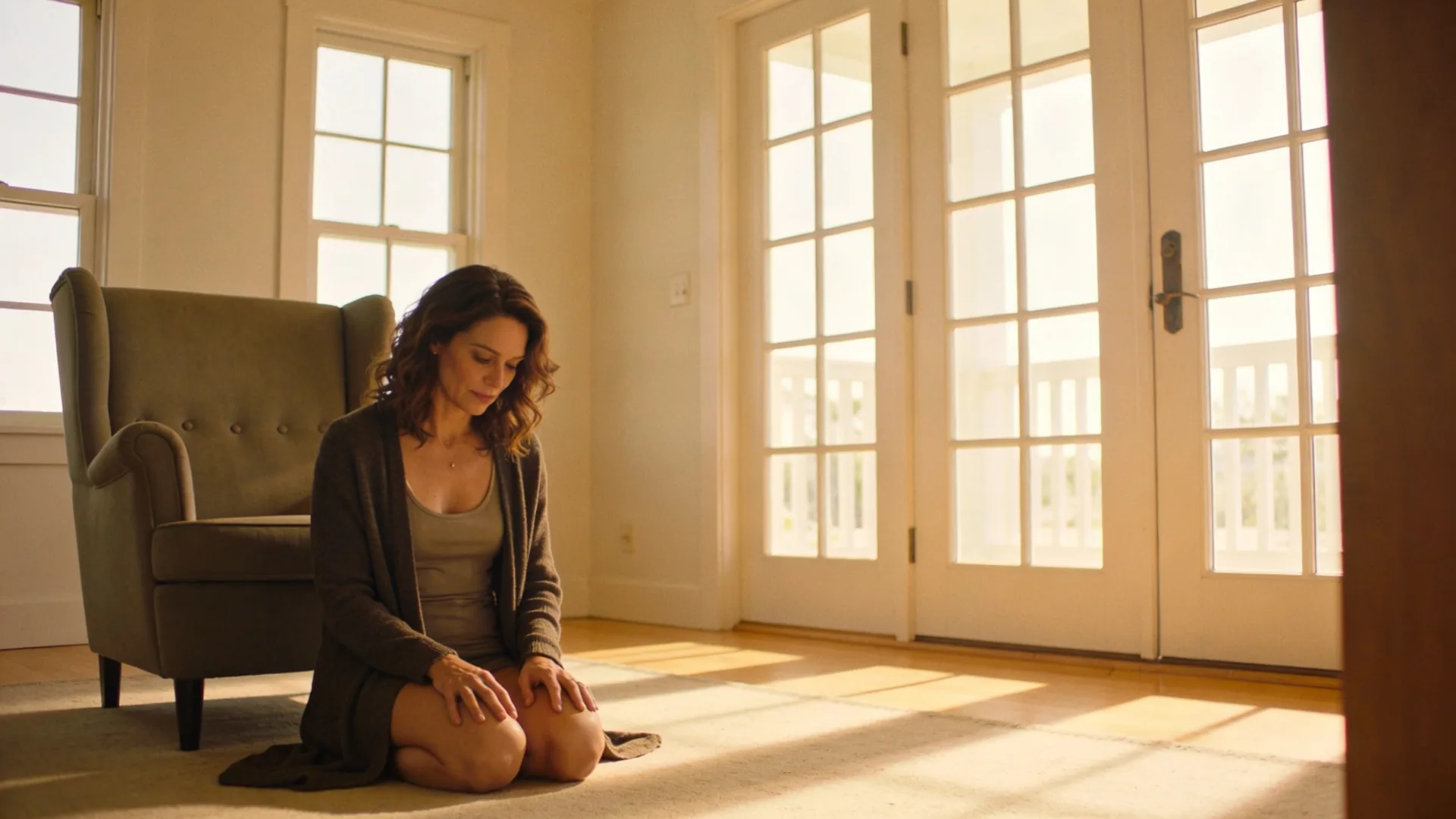 Person walking slowly down a sunlit hallway representing why it still hurts after leaving emotional abuse