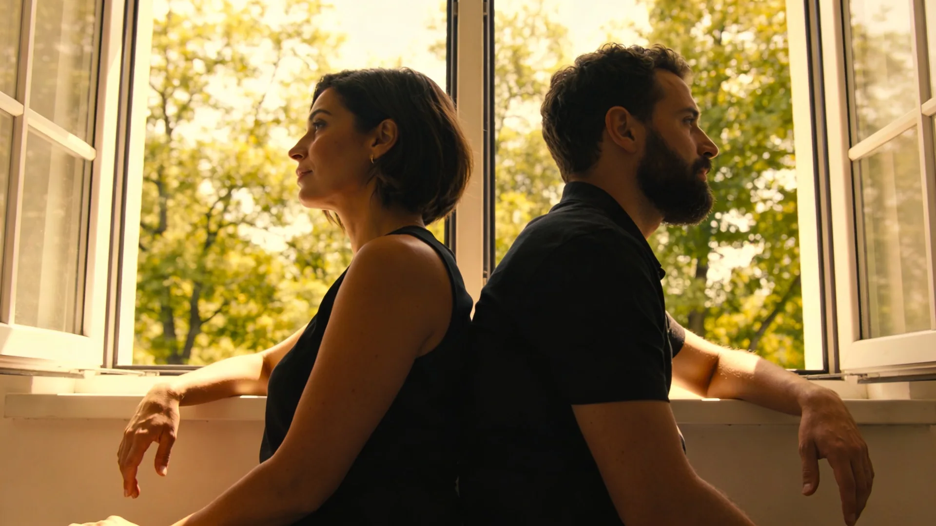 Woman breathing at an open morning window recognizing the signals people misread as growth in relationships