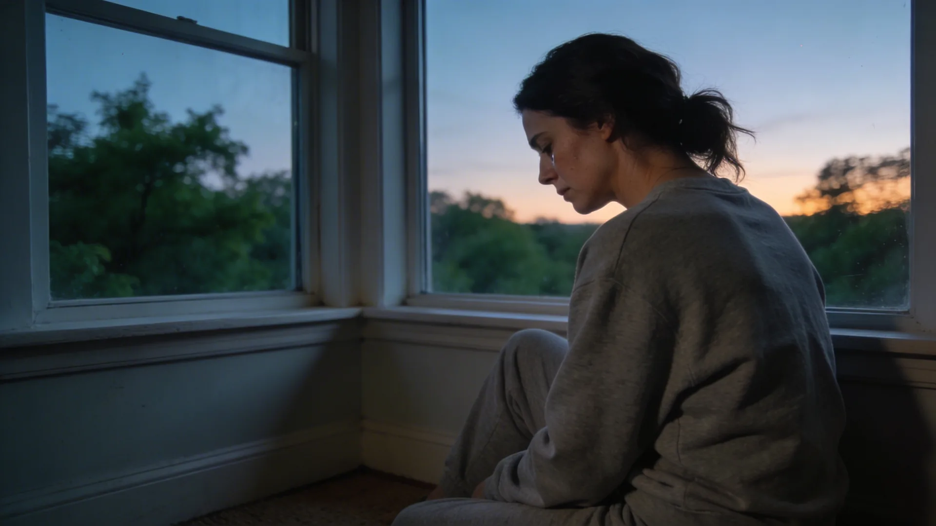 Close-up of tense jaw and neck showing body holding emotional wall before words in intimacy