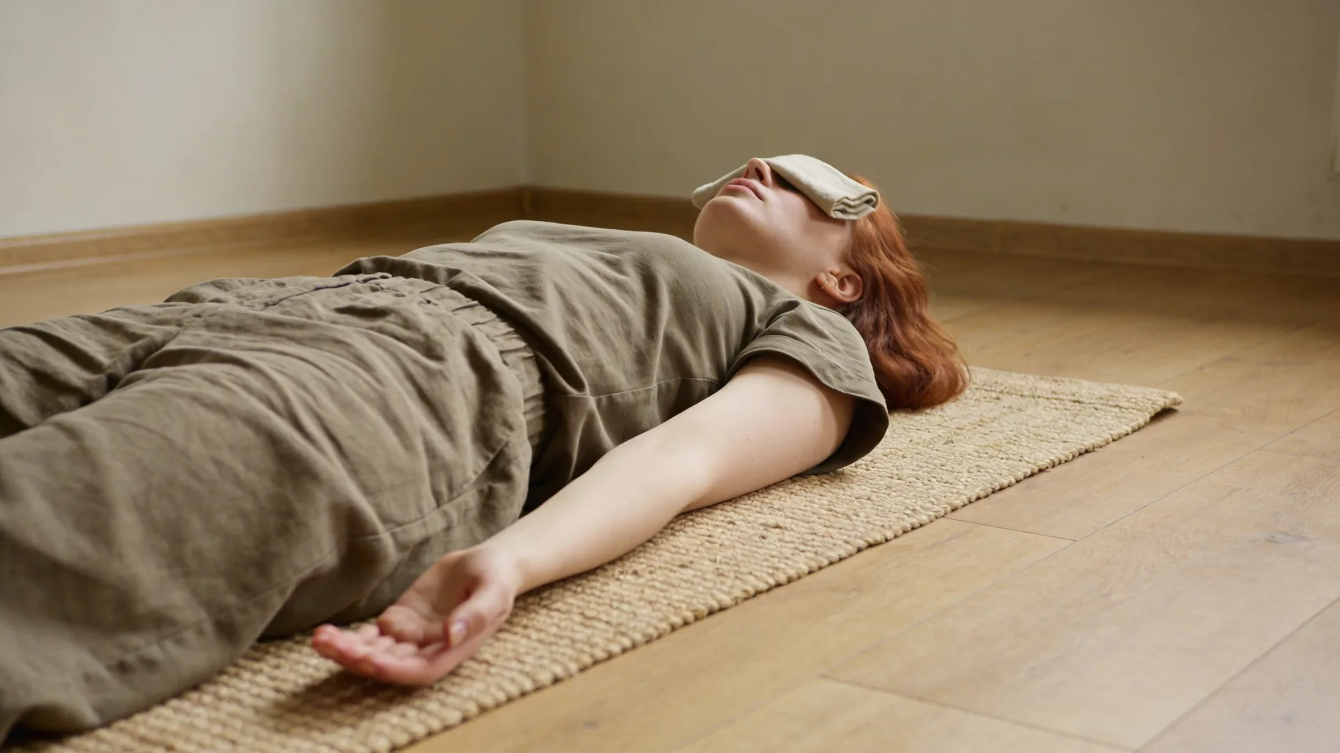 Person standing in doorway threshold between dark and light rooms illustrating fight flight freeze fawn nervous system states